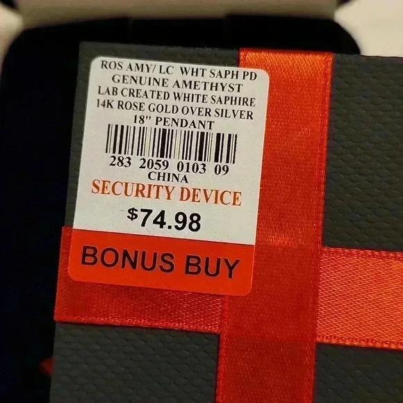 Genuine Amethyst Sterling silver Necklace 18" Chain - Picture 3 of 3